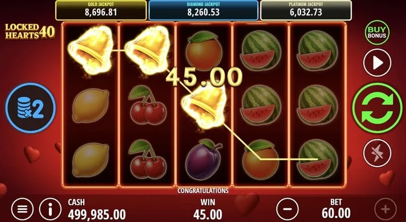 Locked Hearts 40 - Vinst på rader
